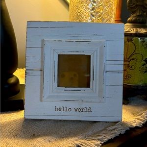 MUDPIE HELLO WORLD PICTURE FRAME